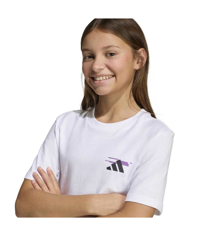 T-shirt adidas Game 2 Enfant Blanc