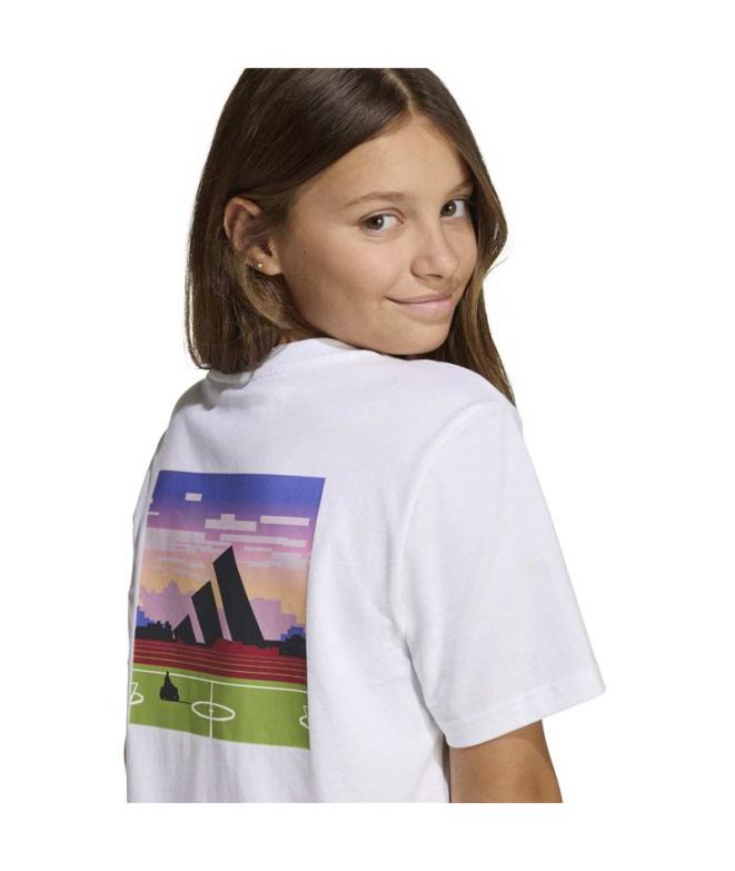 Camiseta adidas Game 2 Infantil Branco