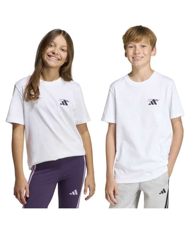 Camiseta adidas Game 2 Infantil Branco