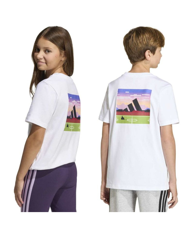 T-shirt adidas Game 2 Enfant Blanc