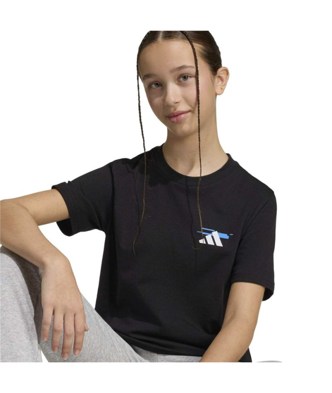 Camiseta adidas Game 2 Infantil Preto