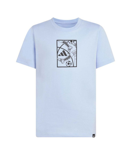 Camiseta adidas Futebol Infantil Azul