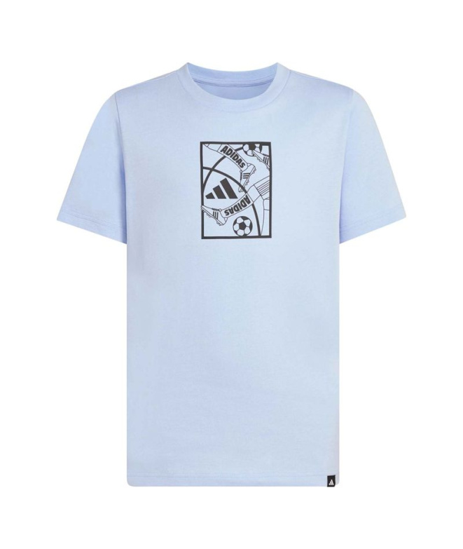 Camiseta adidas Futebol Infantil Azul
