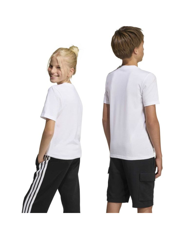 Camiseta adidas Camo Train T2 Infantil Branco