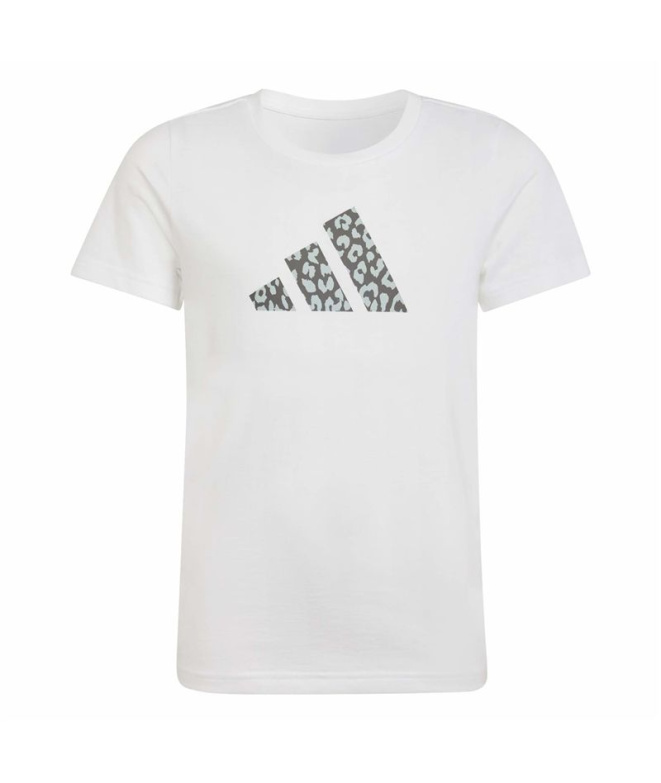 Camiseta adidas Jg Animal Menina Branco