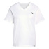Camiseta adidas Slide Vneck Mulher Branco