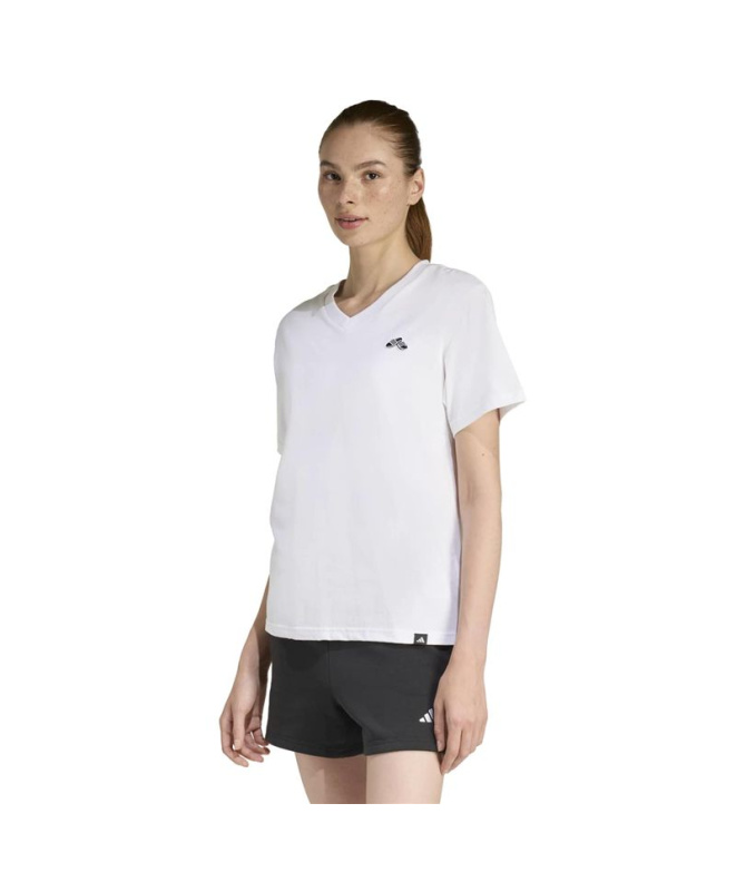 T-shirt adidas Slide Vneck Femme Blanc