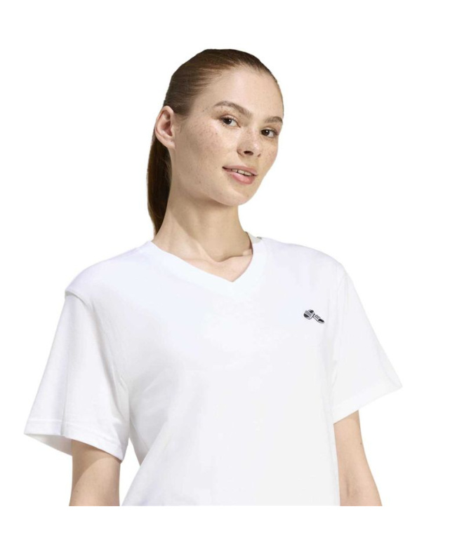 T-shirt adidas Slide Vneck Femme Blanc