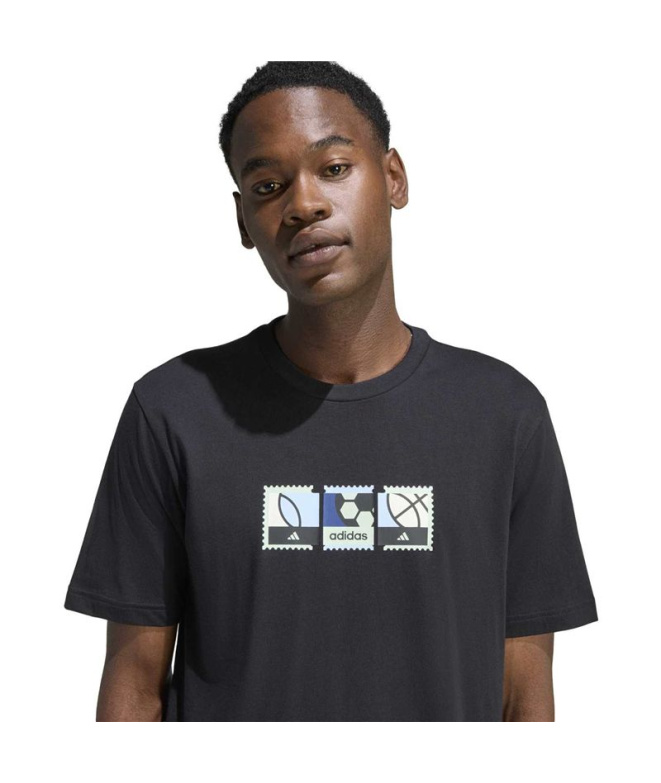 Camiseta adidas Mos Stamps Homem Preto