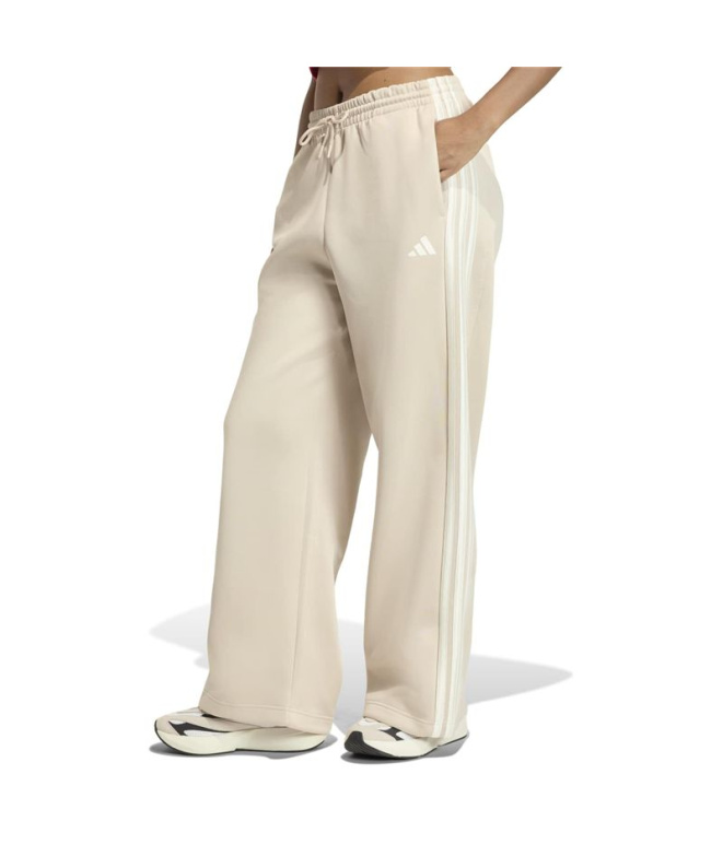 Pantalones adidas Stadium Tp Mujer Crema/Blanco