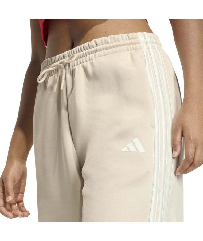 Calça adidas Stadium Tp Mulher Creme/Branco