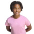 T-shirt adidas Jg Fi 3 Bandes Fille Stfltr/Rosaut