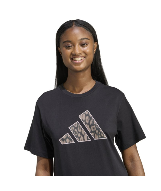 T-shirt adidas Animal Femme Noir