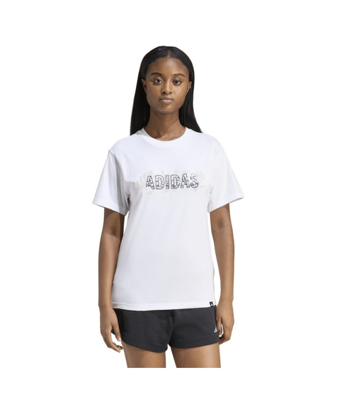 Camiseta adidas Animal Mulher Branco