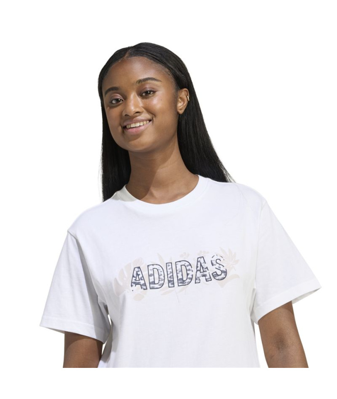 T-shirt adidas Animal Femme Blanc