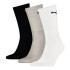 Meias Puma Crew 3P Branco-Preto-Cinza