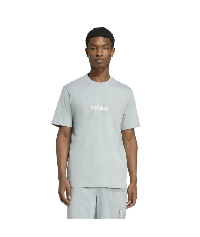 Camiseta adidas Linear Sj Hombre Sama/Blanco