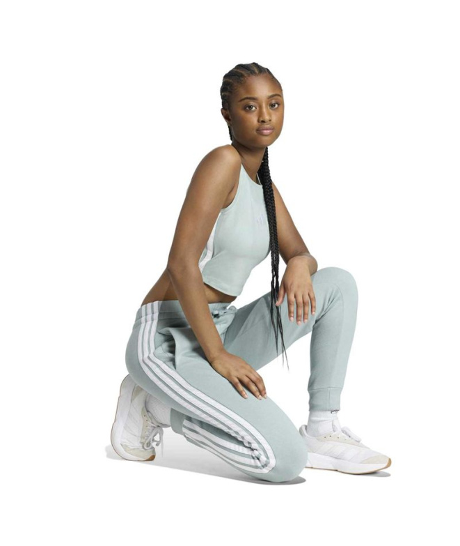 Pantalons adidas 3 Bandas Fl SL Femme Sama/Blanc