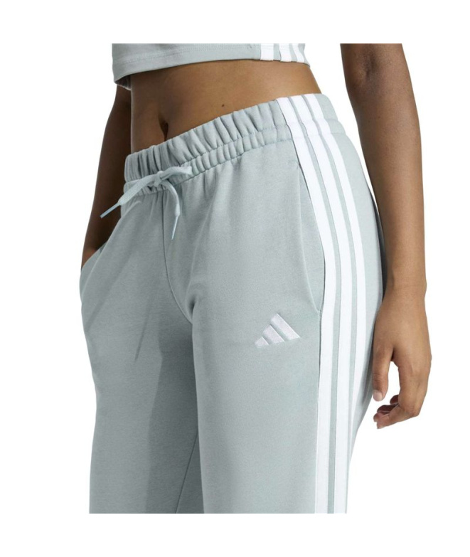 Calça adidas 3 Bandas Fl SL Mulher Sama/Branco