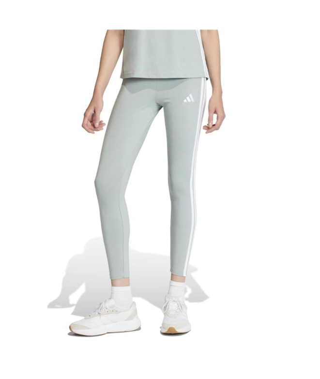 Collants adidas 3 Bandes Sj Leg Femme Sama/Blanc