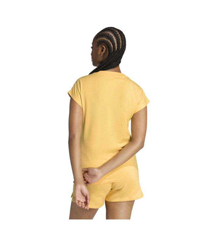 T-shirt adidas Linear Sj Femme Mase/Blanc