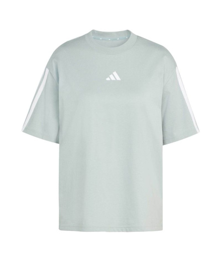 Camiseta adidas 3 Bandas Sj Bf Mulher Sama/Branco