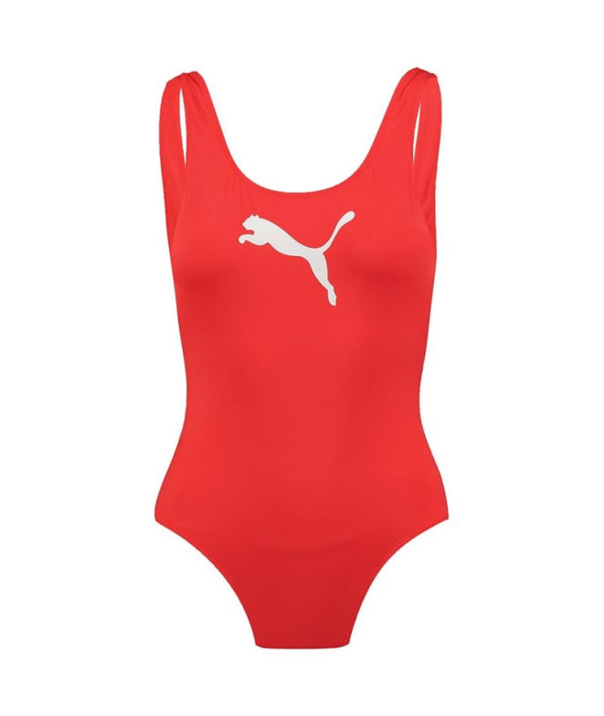 Bañador Puma Swim Mujer Rojo