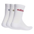 Meias adidas Linear Crew 3P Branco/Azul Escuro/Maract/Estoli