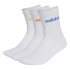 Chaussettes adidas Linear Crew 3P Blanc/Napu/Semiic/Bleu