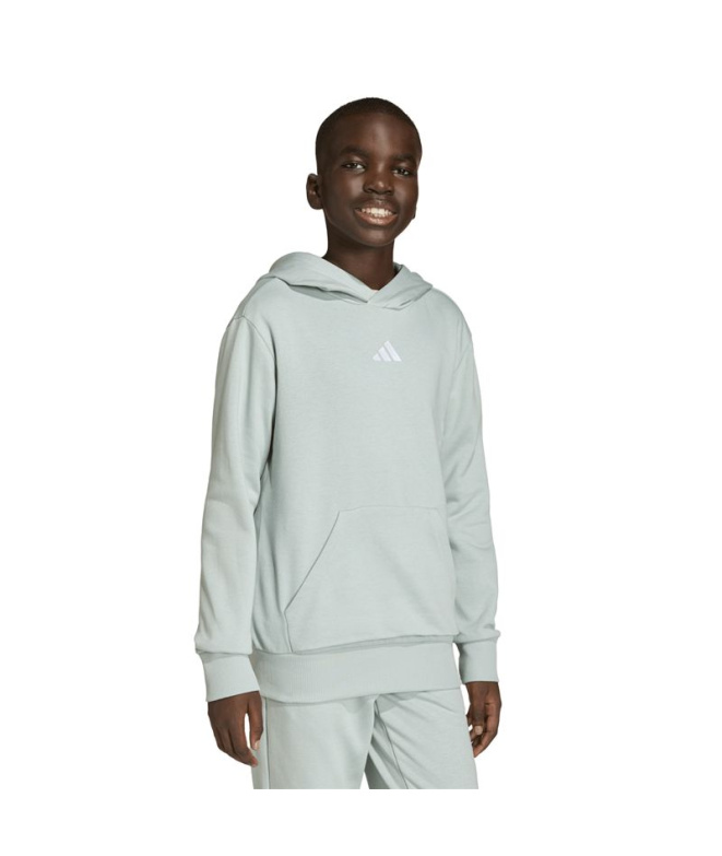 Moletom adidas SL Fl Hd 225 Infantil Sama/Branco