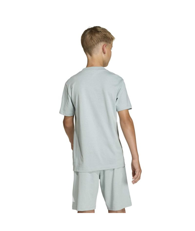Camiseta adidas Big Logo 160 Infantil Sama/Branco