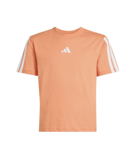 Camiseta adidas 3 Bandas 160 Infantil Naos/Branco