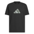 Camiseta adidas Big Logo 3-Bar Homem Preto