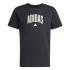 Camiseta adidas Colleg Infantil Preto/Branco