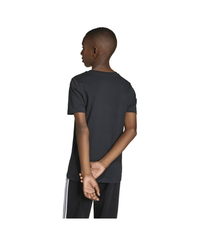 Camiseta adidas Colleg Infantil Preto/Branco