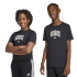T-shirt adidas Colleg Enfant Noir/Blanc