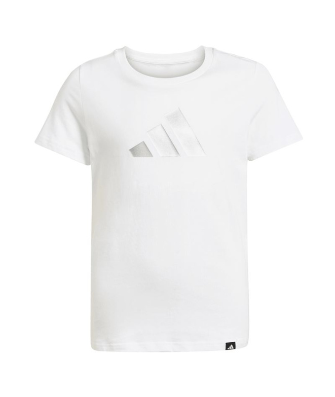 Camiseta adidas Jg Glam Menina Branco