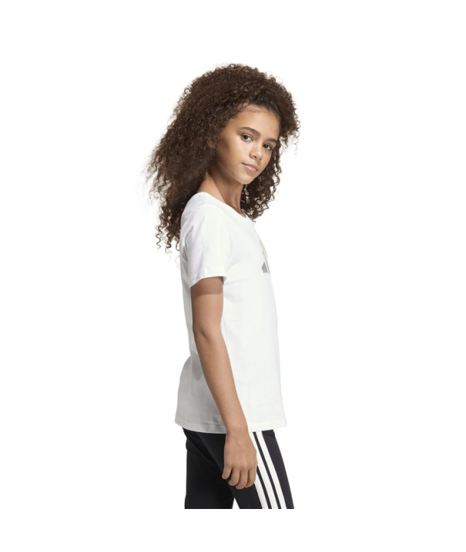 Camiseta adidas Jg Glam Menina Branco