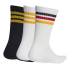 Chaussettes adidas 3 Bandes Ess Crw 3P Blanc/Noir/Doruni