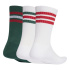 Chaussettes adidas 3 Bandes Ess Crw 3P Drkgrn/Blanc/Escmej