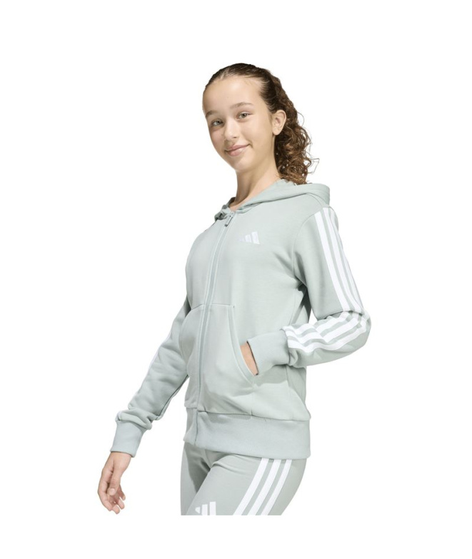 Casaco adidas Jg 3 Bandas Fz Hd 280 Menina...