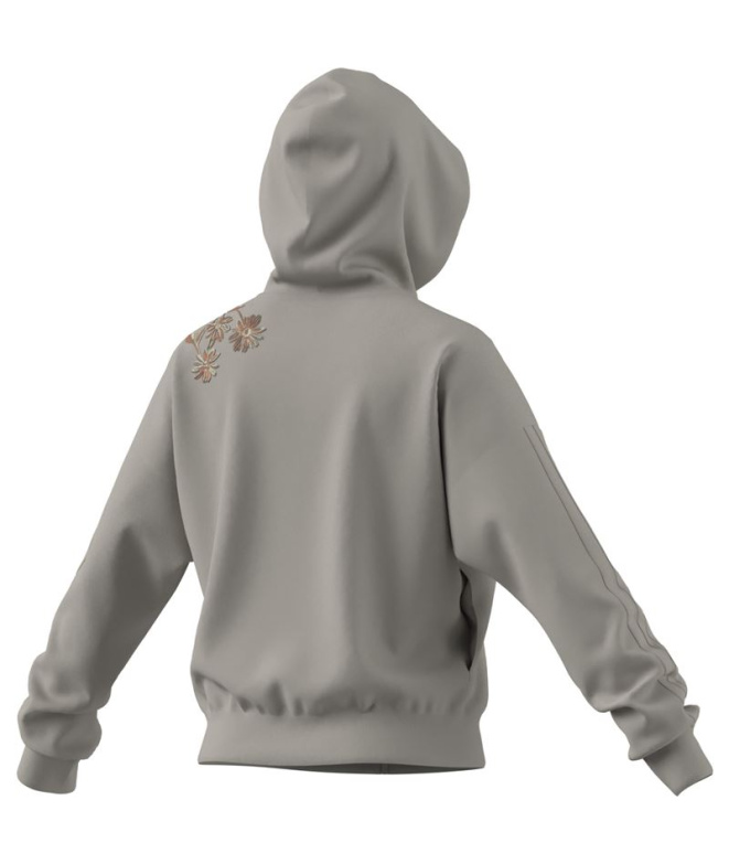 Veste adidas 3 Bandas Ft Fz Hd Femme Bleu