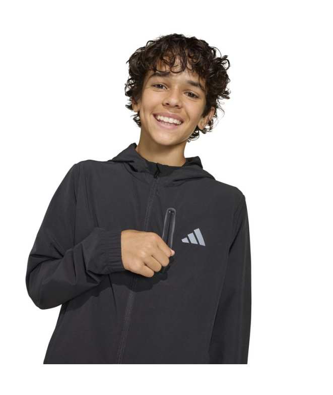 Veste adidas Wv Tt Enfant Noir/Gricua