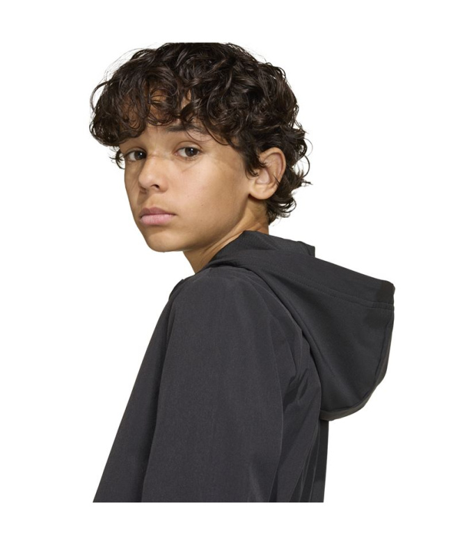 Casaco adidas Wv Tt Menino Preto/Gricua