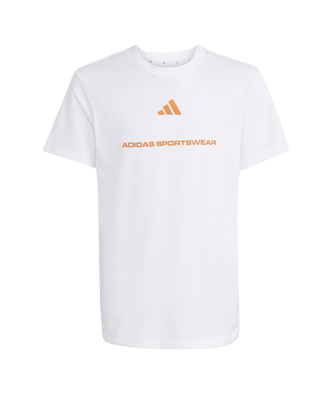 Camiseta adidas Sj Menino Branco