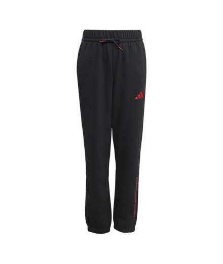 Pantalones adidas Fl Niño Negro/Granate