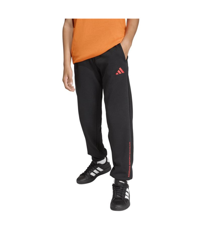 Pantalons adidas Fl Enfant Noir/Granate