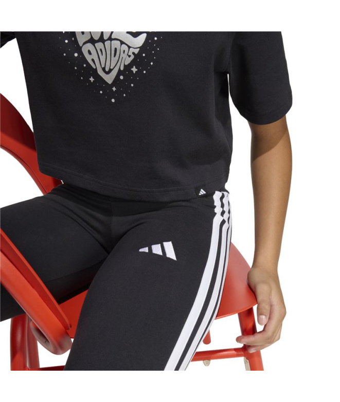 T-shirt adidas Jg Glam Fille Noir