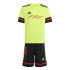 Camiseta de Futebol adidas F50 Jsy Infantil Tesoye/Preto/Vermelho