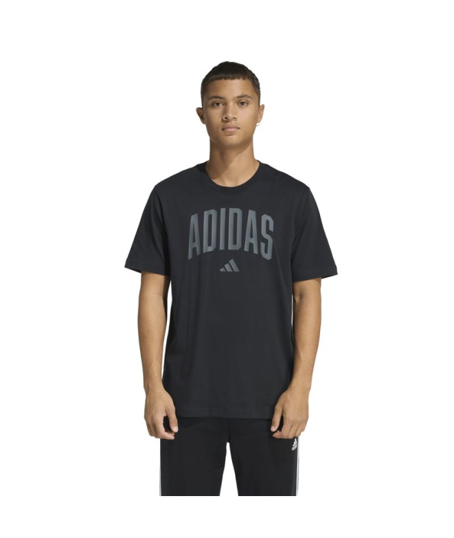 Camiseta adidas Collegiate Homem Preto
